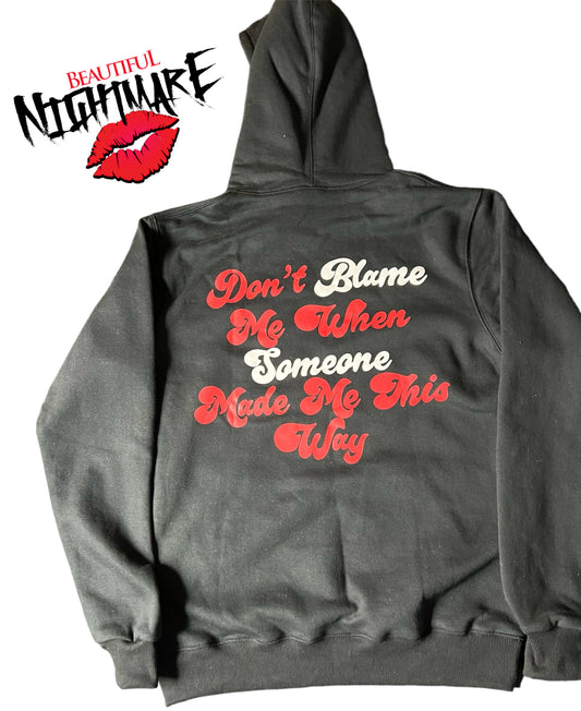 Blame Someone Sweatshirt-Black/White